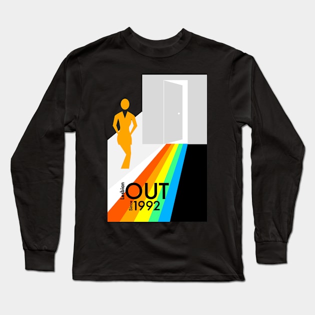Lesbian out since 1992 Long Sleeve T-Shirt by irresolute-drab